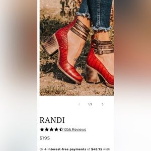 Freebird Red Randi Heels